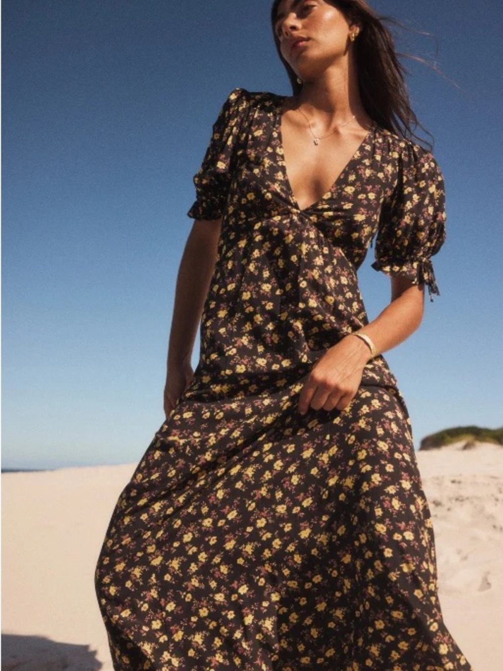 Auguste Annamika Maxi Dress - Black Floral